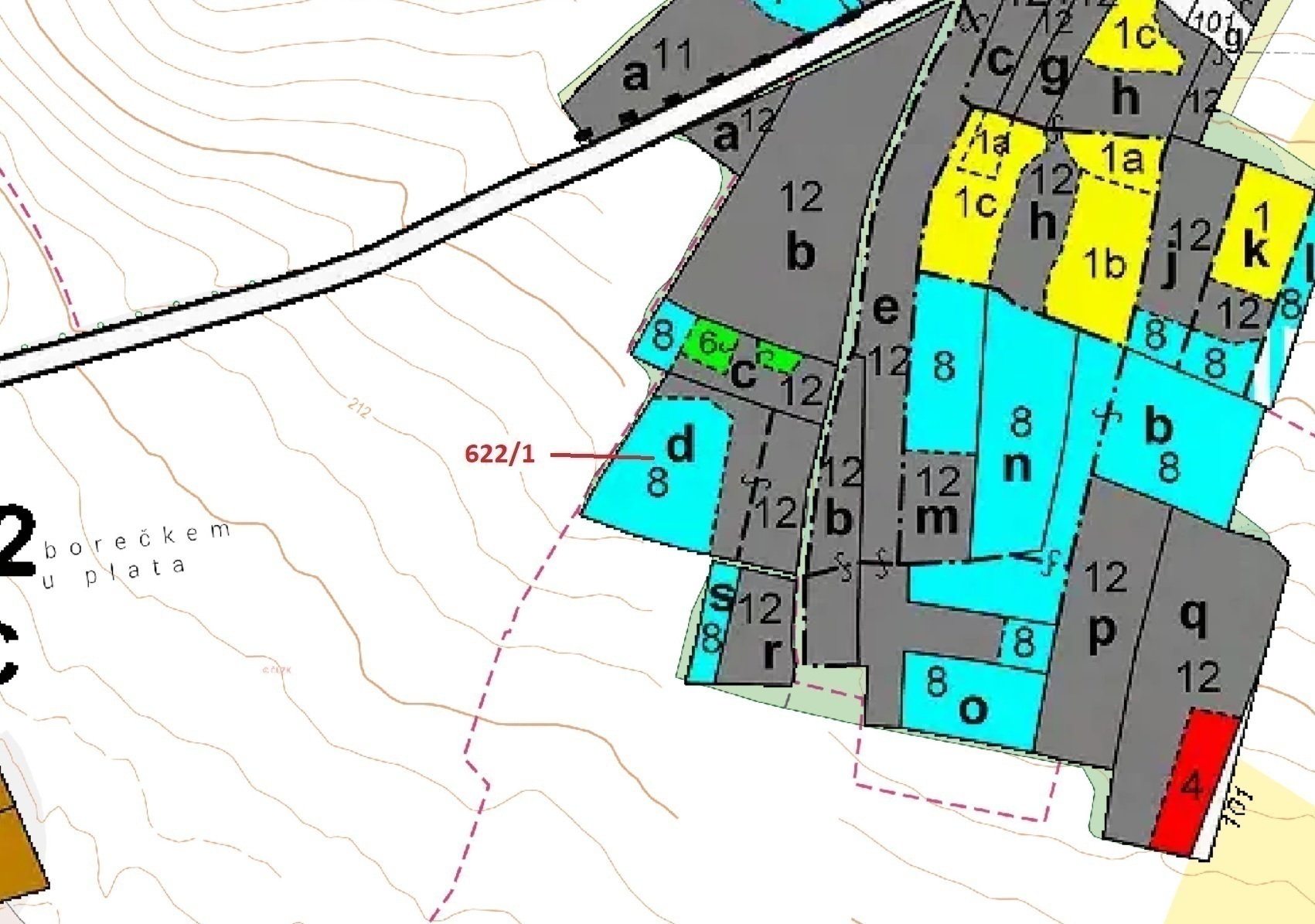 Lesní pozemek o výměře 12 017 m2, podíl 1/1, katastrální území Bernardov, obec Bernardov, obec s roz