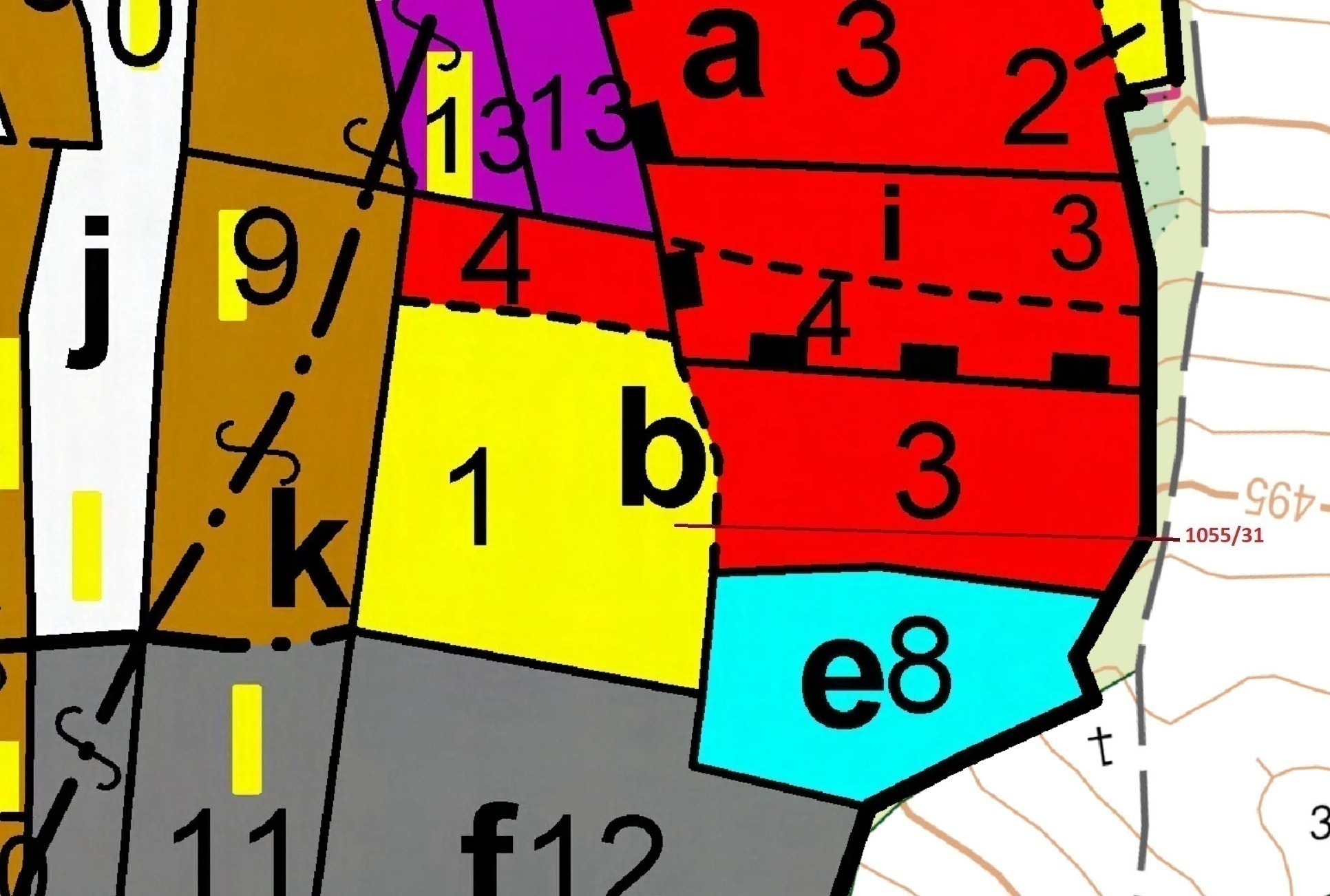 Lesní pozemek o výměře 9 168 m2, podíl 1/1, katastrální území Radonice u Milavčí, obec Milavče, obec