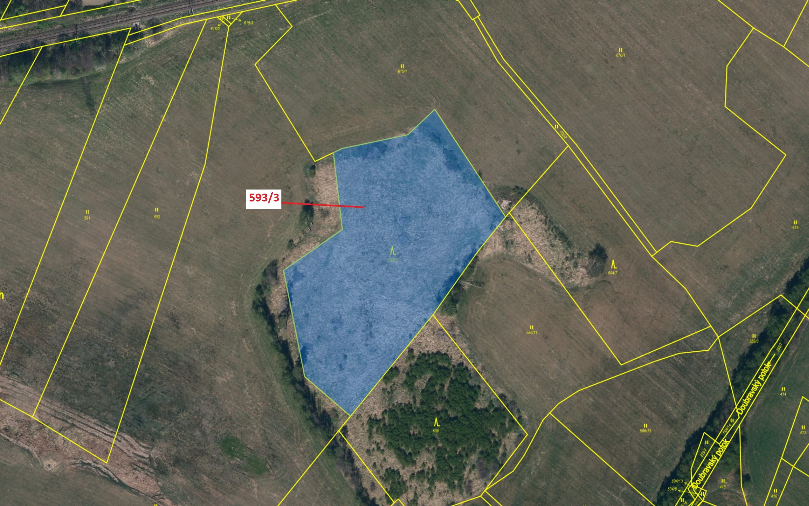 Lesní pozemek o výměře 9119 m2, podíl 1/1, katastrální území Horní Vilímeč, obec Počátky, obec s roz