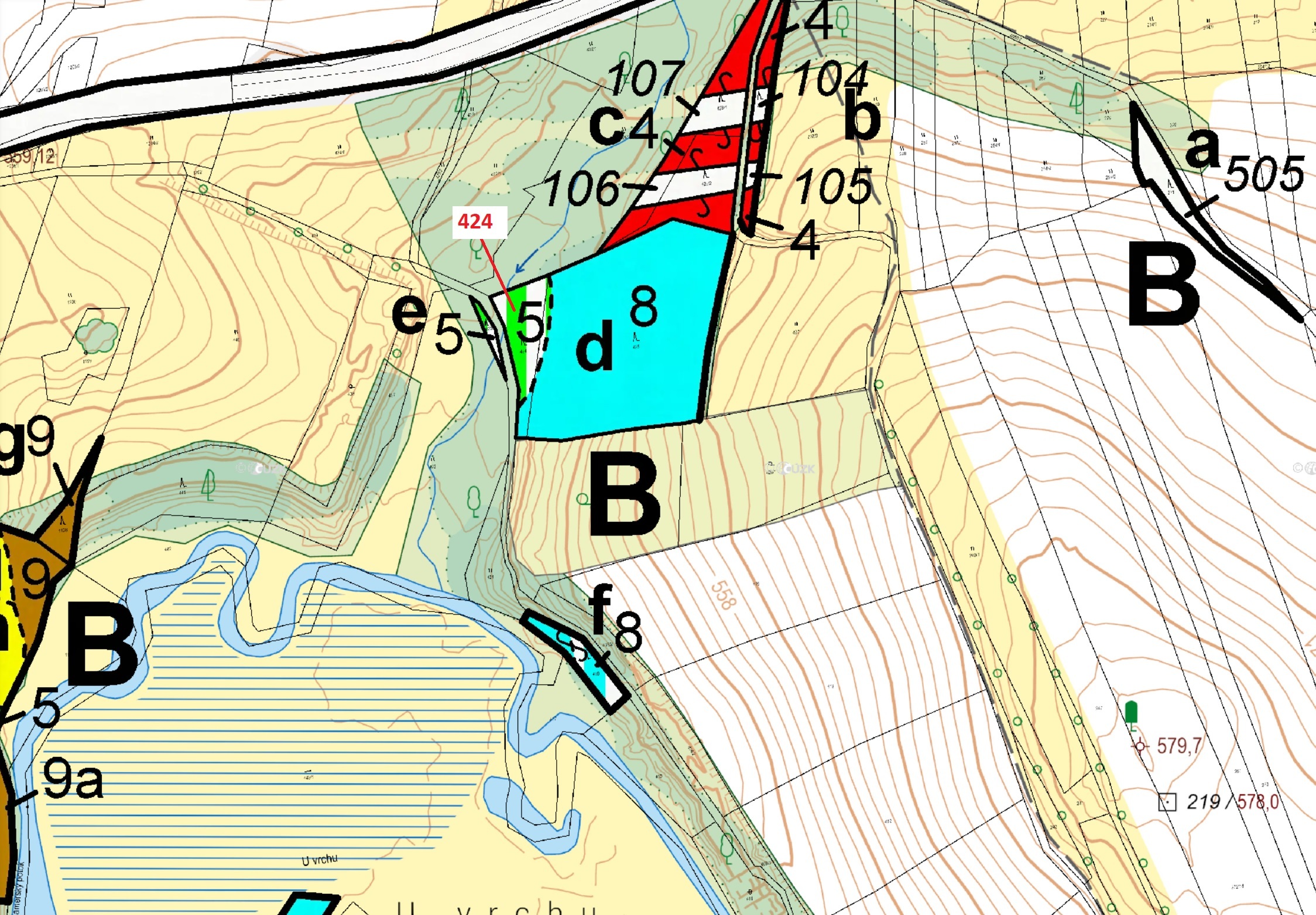 Lesní pozemek o výměře 140 m2, podíl 1/1, katastrální území Strmilov, obec Strmilov, obec s rozšířen