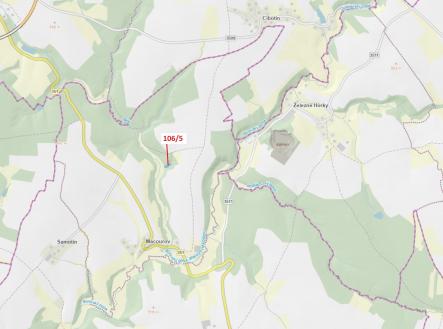 Prodej - pozemek, les, 1 408 m²