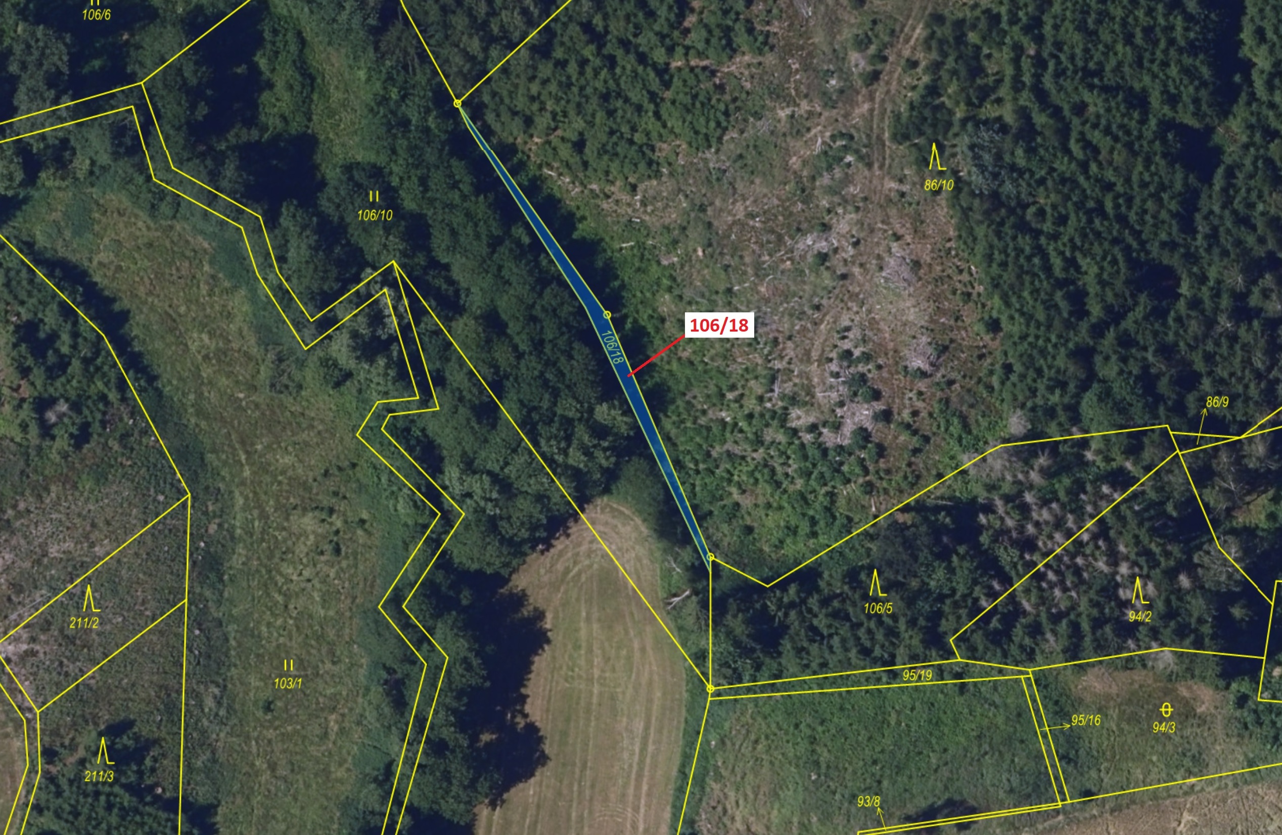 Trvalý travní porost o výměře 135 m2, podíl 1/1, katastrální území Macourov, obec Žižkovo Pole, obec