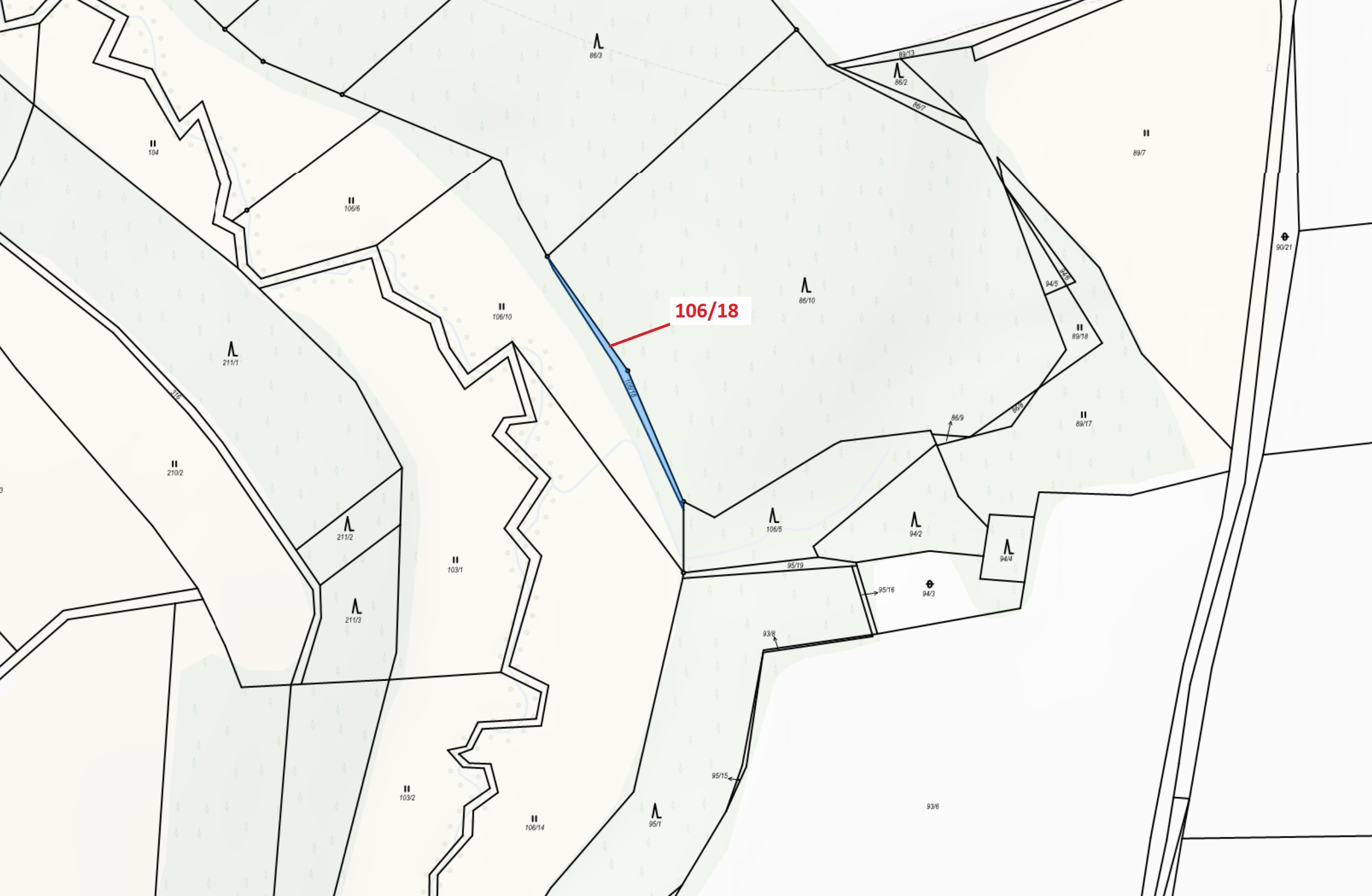 Trvalý travní porost o výměře 135 m2, podíl 1/1, katastrální území Macourov, obec Žižkovo Pole, obec