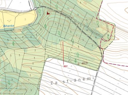 Prodej - pozemek, les, 2 344 m²