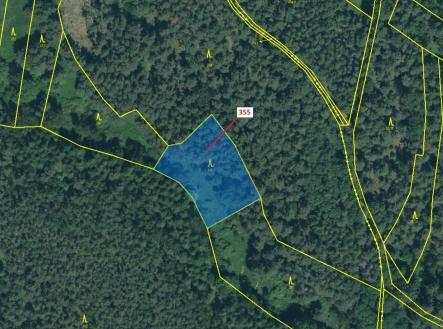 Prodej - pozemek, les, 1 924 m²