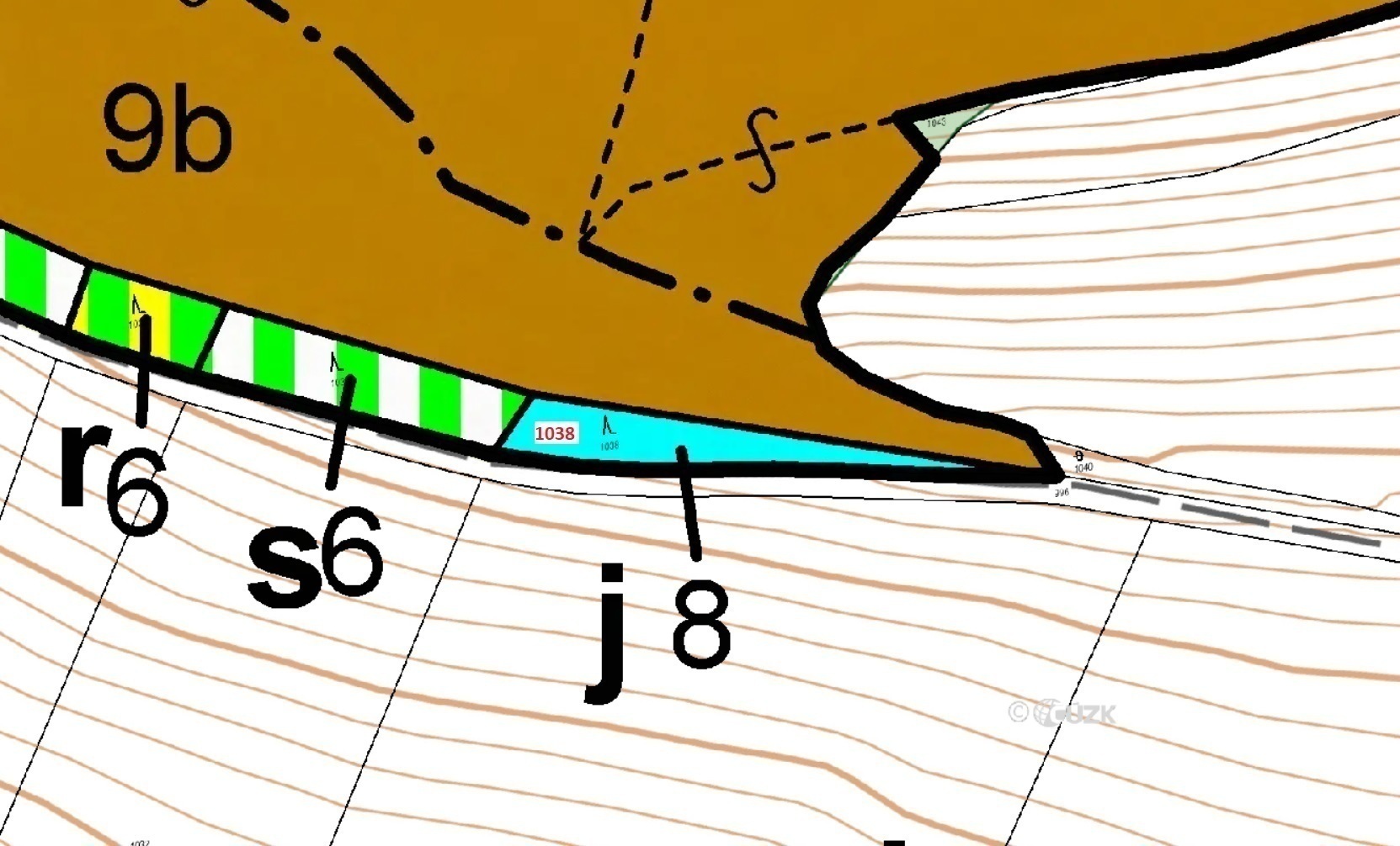 Lesní pozemek o výměře 953 m2, podíl 1/1, katastrální území Krámy, obec Nové Dvory, obec s rozšířeno