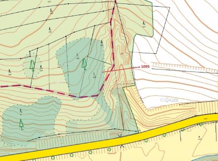 Prodej - pozemek, les, 1 427 m²