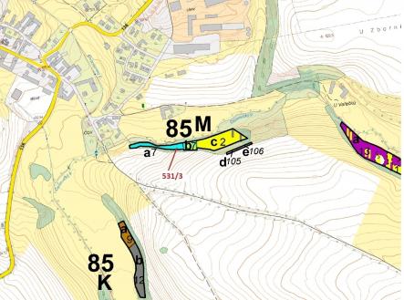 Prodej - pozemek, les, 1 397 m²