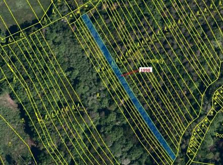 Prodej - pozemek, les, 1 069 m²