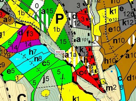 Prodej - pozemek, les, 3 821 m²