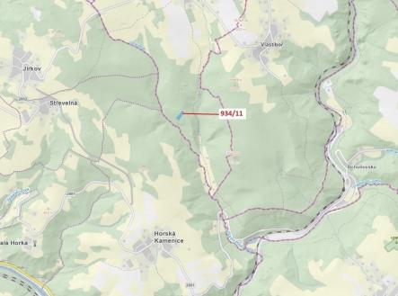 Prodej - pozemek, les, 3 439 m²