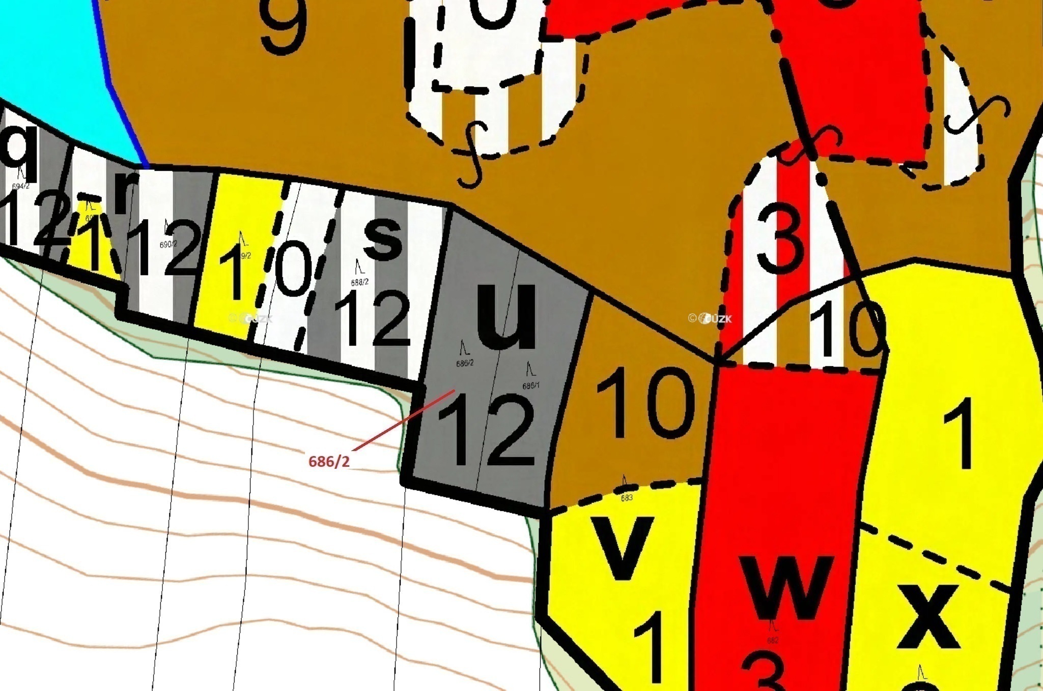 Lesní pozemek o výměře 1381 m2, podíl 1/1, katastrální území Přemyslovice, obec Přemyslovice, obec s