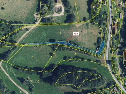 Prodej - pozemek, les, 836 m²