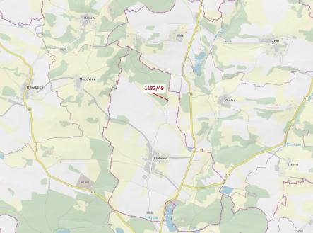 Prodej - pozemek, les, 1 165 m²