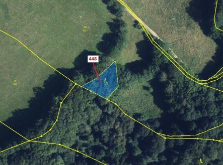 Prodej - pozemek, les, 586 m²