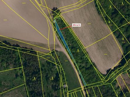 Prodej - pozemek, les, 420 m²