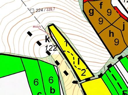 Prodej - pozemek, les, 420 m²