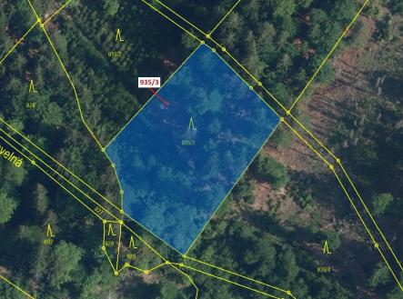 Prodej - pozemek, les, 2 349 m²