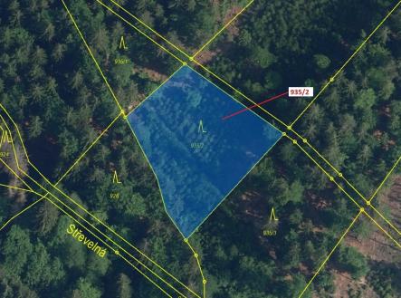 Prodej - pozemek, les, 1 684 m²