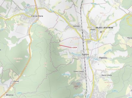 Prodej - pozemek, les, 316 m²