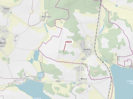 Prodej - pozemek, les, 362 m²