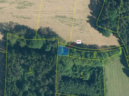 Prodej - pozemek, les, 126 m²