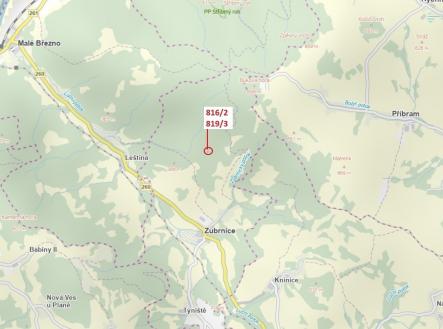 Prodej - pozemek, les, 85 m²