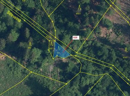 Prodej - pozemek, les, 151 m²