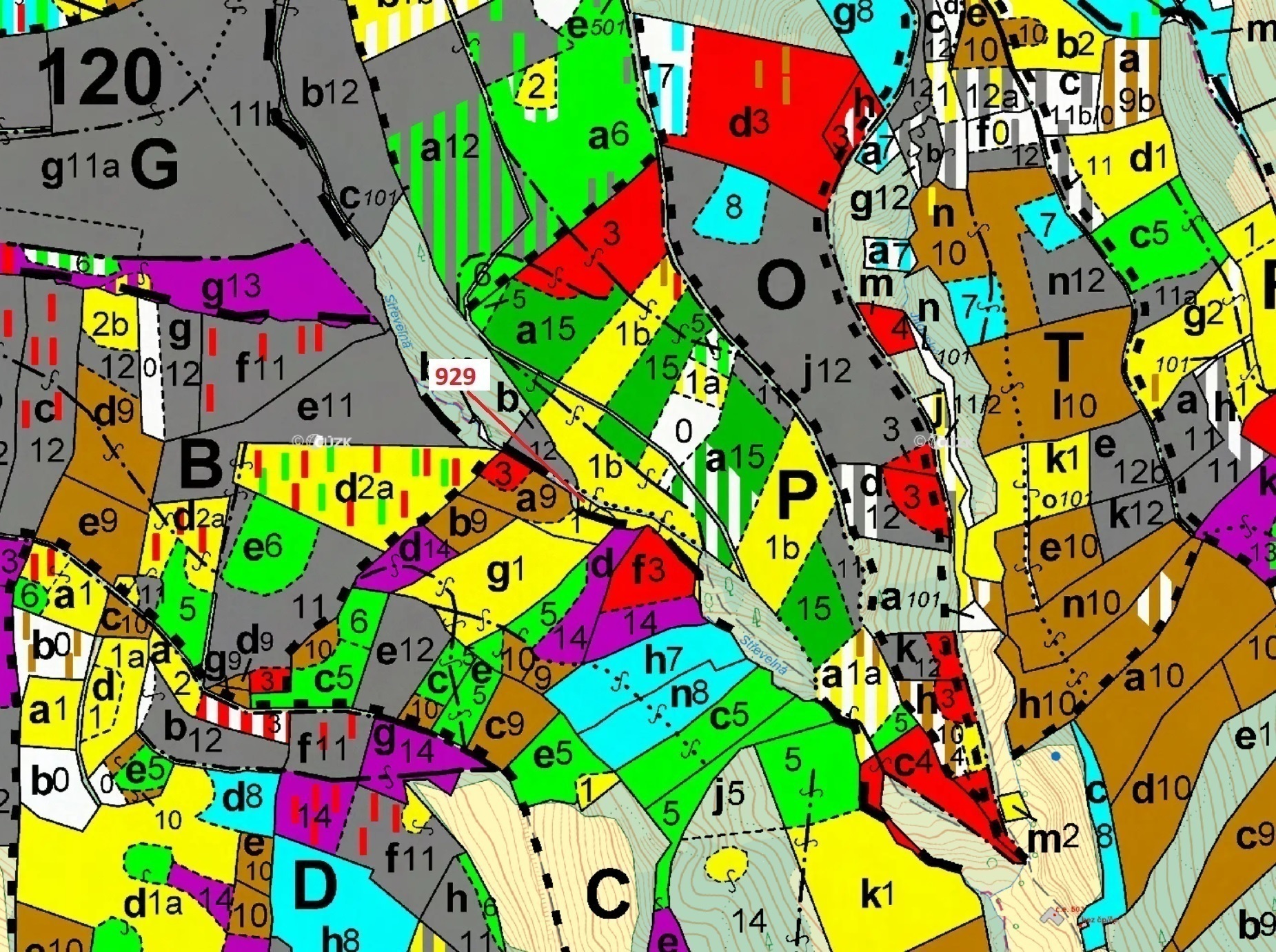 Lesní pozemek o výměře 151 m2, podíl 1/1, katastrální území Jílové u Držkova, obec Jílové u Držkova,