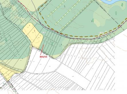 Prodej - pozemek, les, 1 135 m²