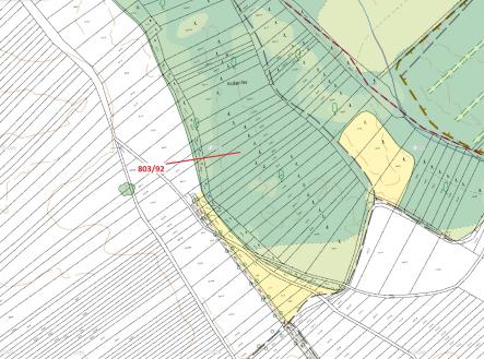Prodej - pozemek, les, 1 778 m²