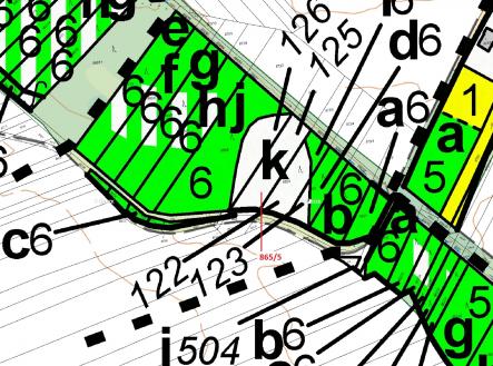 Prodej - pozemek, les, 968 m²