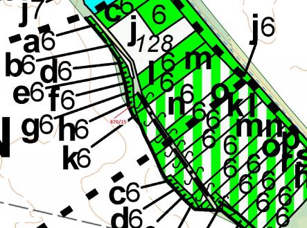 Prodej - pozemek, les, 60 m²