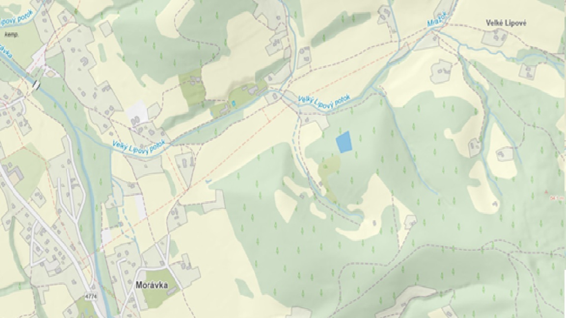 E-veřejná soutěž pozemků o výměře 57384 m2, kat. území Morávka