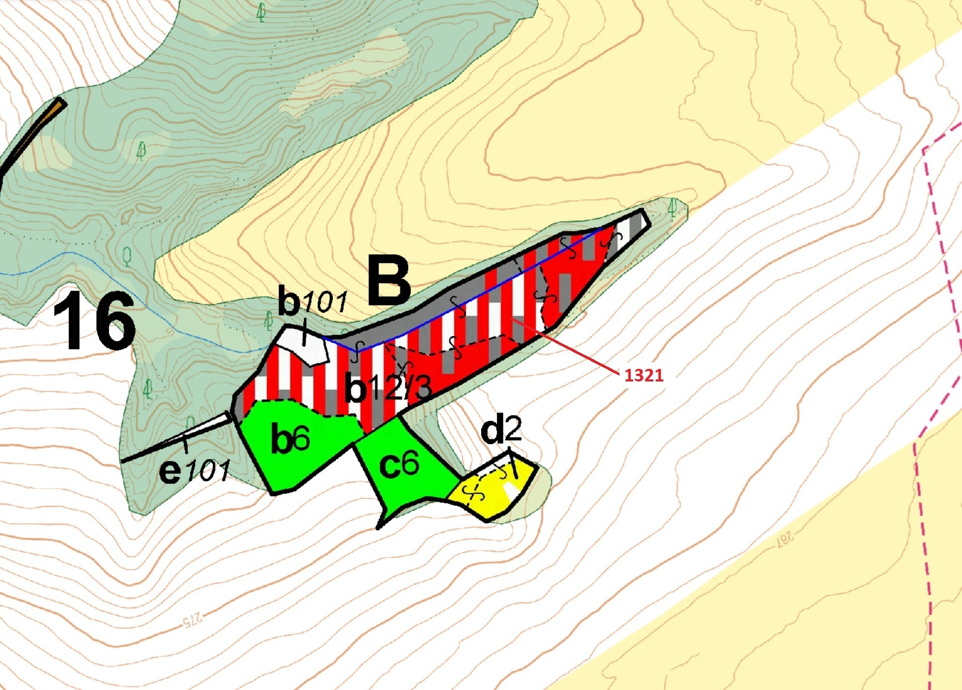 Lesní pozemek o výměře 21 506 m2, podíl 1/1, katastrální území Předlánce, obec Višňová, obec s rozší