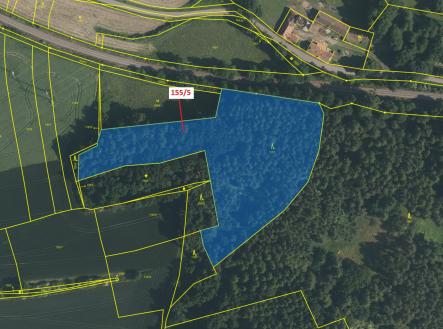 Prodej - pozemek, les, 11 172 m²