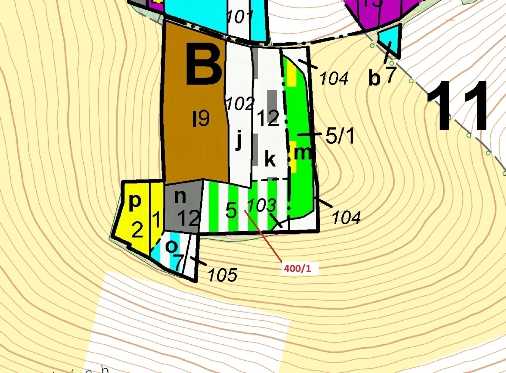 Lesní pozemek o výměře 3965 m2, podíl 1/1, katastrální území Netonice, obec Bílsko, obec s rozšířeno