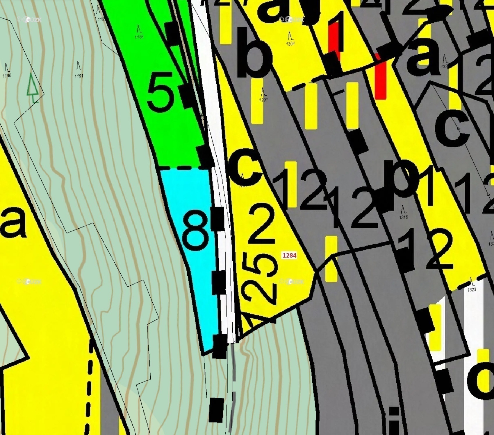 Lesní pozemek o výměře 3805 m2, podíl 1/1, katastrální území Lačnov, obec Lačnov, obec s rozšířenou 