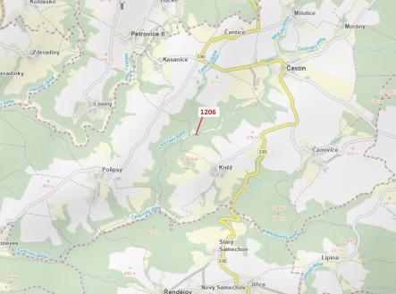 Prodej - pozemek, les, 795 m²