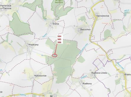 Prodej - pozemek, les, 3 483 m²