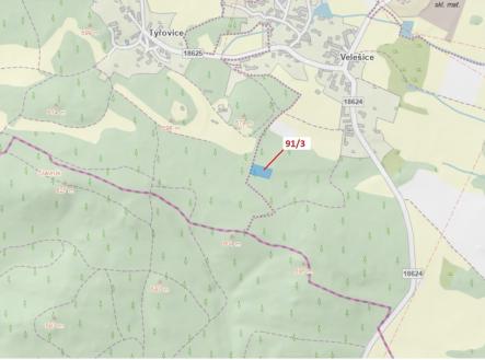 Prodej - pozemek, les, 1 958 m²