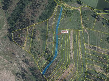 Prodej - pozemek, les, 1 978 m²