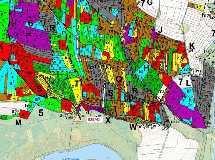 Prodej - pozemek, les, 1 258 m²