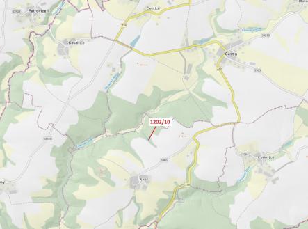 Prodej - pozemek, les, 557 m²