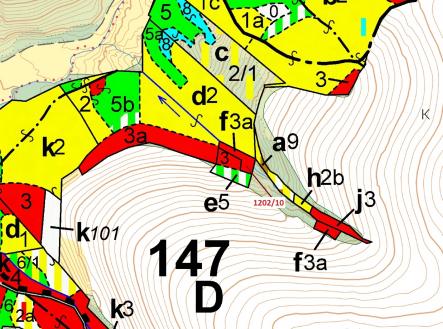 Prodej - pozemek, les, 557 m²
