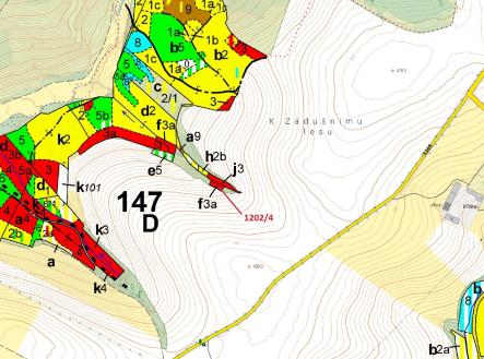 Prodej - pozemek, les, 356 m²