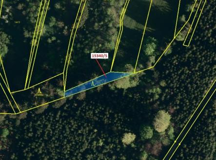 Prodej - pozemek, les, 312 m²