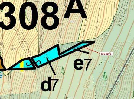 Prodej - pozemek, les, 312 m²
