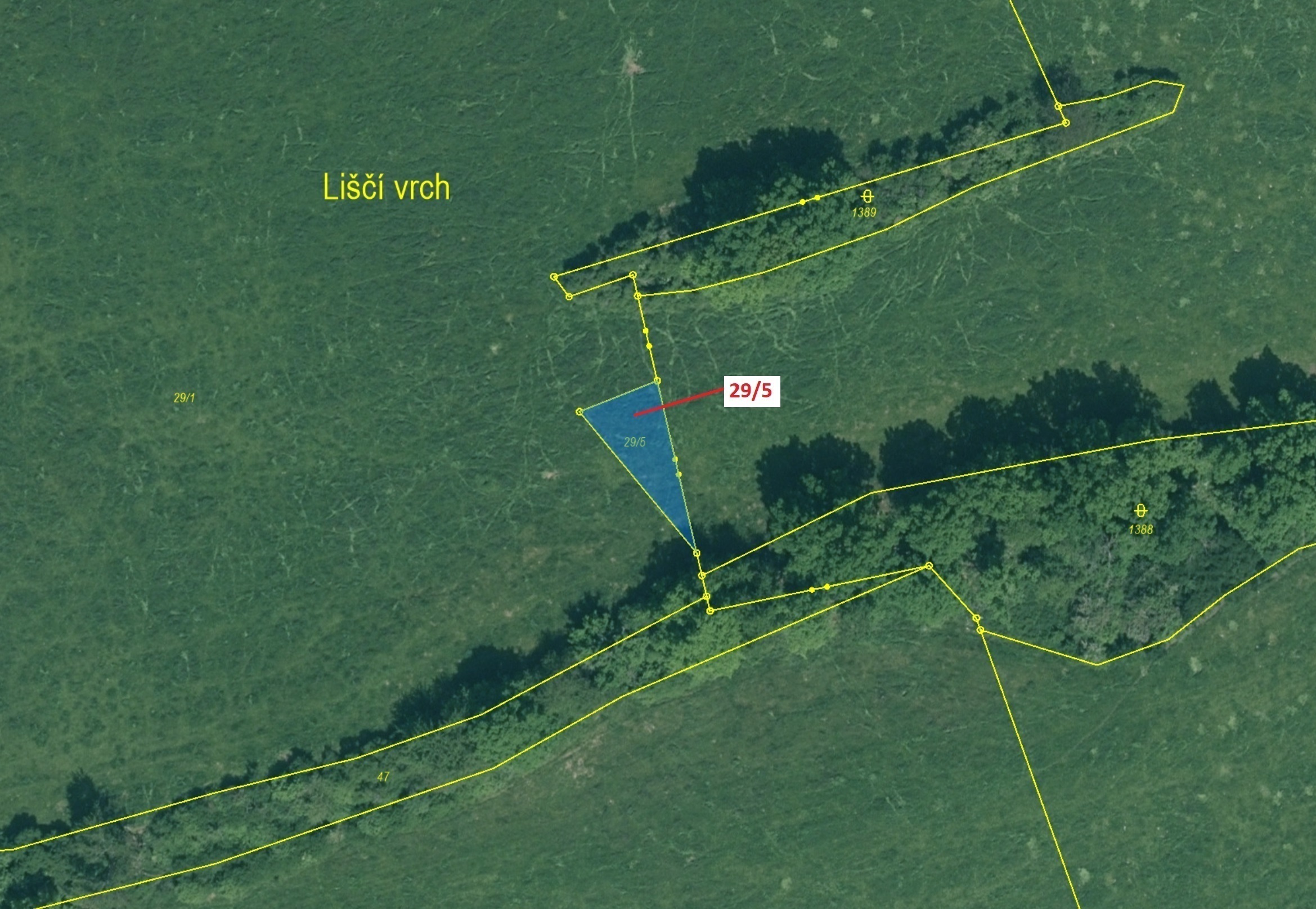 Orná půda o výměře 190 m2, podíl 1/1, katastrální území Horní Chrášťany, obec Lhenice, obec s rozšíř
