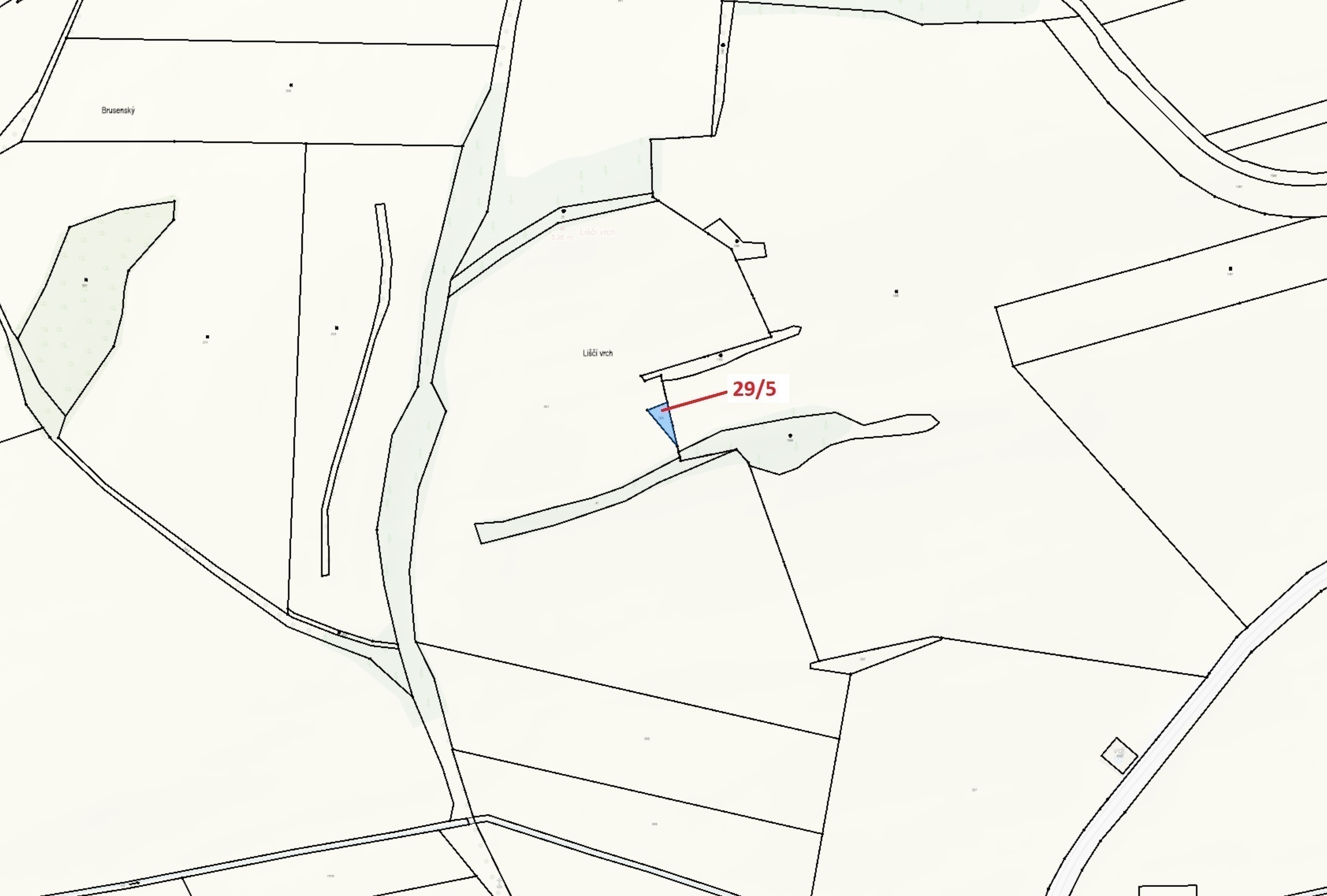 Orná půda o výměře 190 m2, podíl 1/1, katastrální území Horní Chrášťany, obec Lhenice, obec s rozšíř